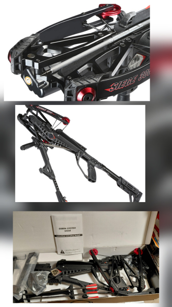 EK Archery Compound Armbrust Siege 150 lbs / 300 fps mit Cobra System Komplettset schwarz – Bild 3