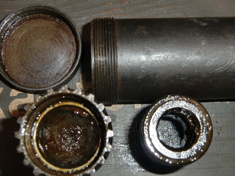 WKII Mündungsbremse für MG 34''Mündungsfeuerdämpfer''der Wehrmacht mit Pufferstück in Petroleumdose – Bild 5