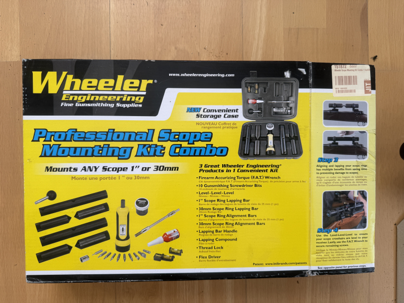 Wheeler Scope Mounting Kit Combo 1\" 30 mm F.A.T. Wrench Zielfernrohr Montage Set – Bild 3