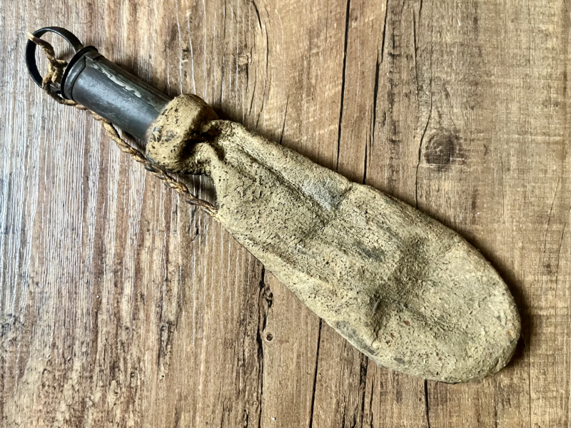 Historischer Schrotbeutel Vorderlader Ziegenleder – Bild 2