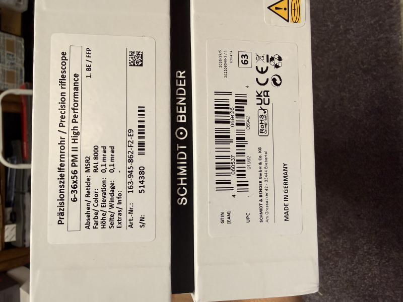 Schmidt und Bender 6-36x56 PM II High Performance LPI MSR2 1cm cw DT35 MTC LT/ ST ZC CT RAL8000 – Bild 3