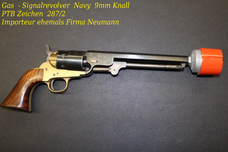 Gas - Signalrevolver NAVY 9mm knall Ganzstahl – Bild 3