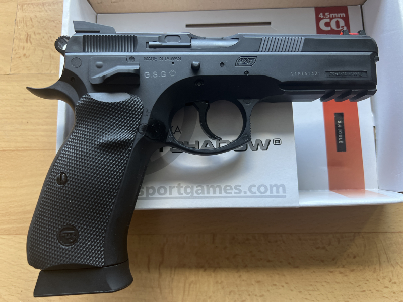 CZ SP-01 Shadow CO2-Pistole 4,5 mm Stahl BB – Sehr guter Zustand – Bild 2