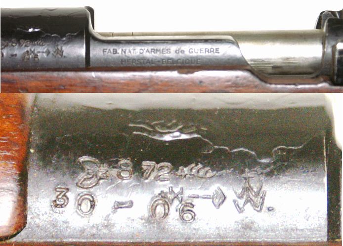 Sammlerwaffe FN Fabrique Nationale Mod. 1924 / Mauser-System – Kal. .30-06 Springfield – Originalzus – Bild 2