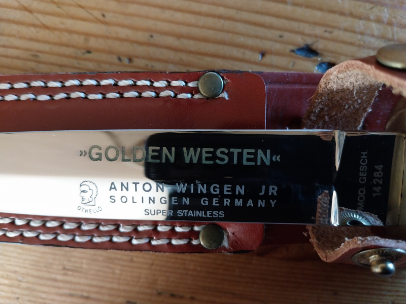 Sammlermesser Anton Wingen Othello "Golden Westen" – Bild 2