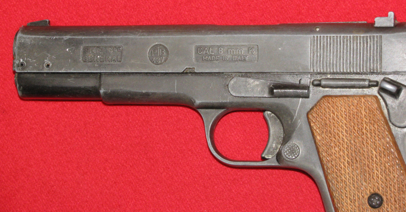 Melcher Bruni Schreckschuss- Pistole, eine Melcher Bruni ME-8 General mit der PTB 437 in 8mm Kn – Bild 3