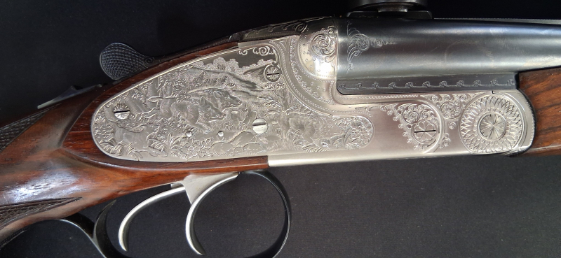Doppelbüchse Merkel 161 E Kal: 8x57JRS mit ZF Swarovski Z6i 11-6x24 gebraucht – Bild 4