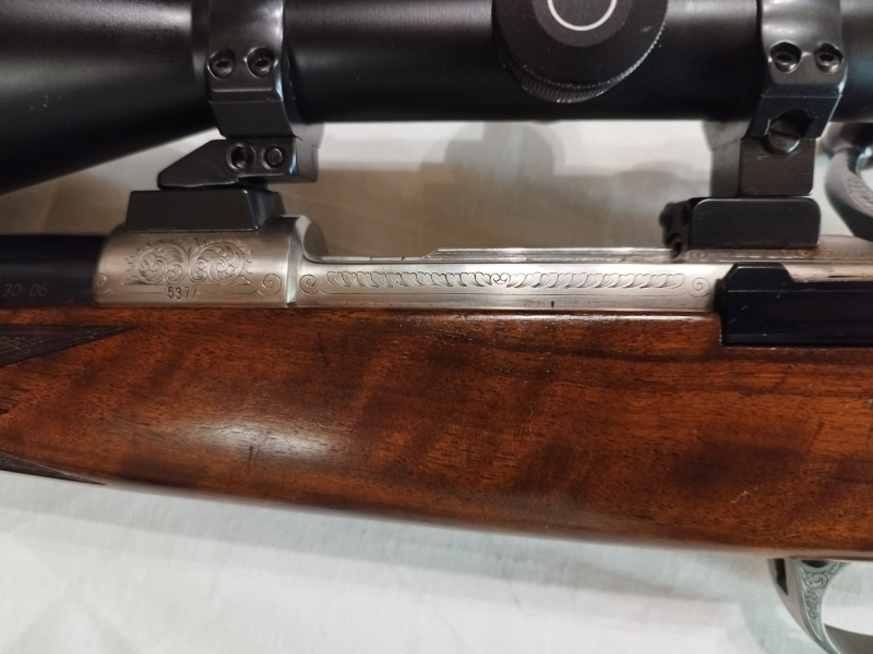 Repetierbüchse Kettner Markgraf im Kaliber .30-.06 Schöne aufwendige Gravuren – Bild 4