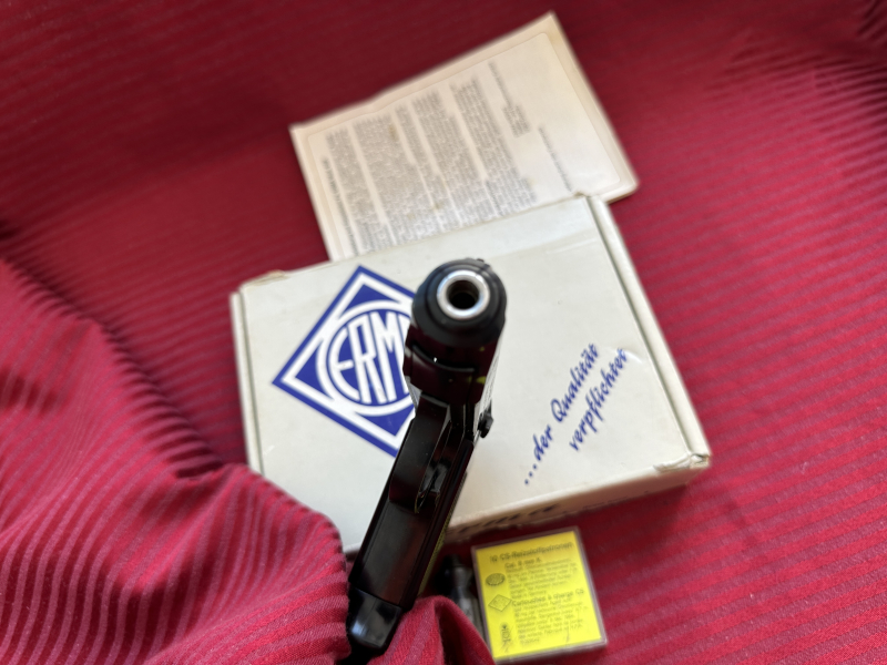 +++Beste Taschenpistole für Verteidigung ERMA-EGP55-Cal.8mm ungeschossen aus Sammlung OVP-Rarität so – Bild 6