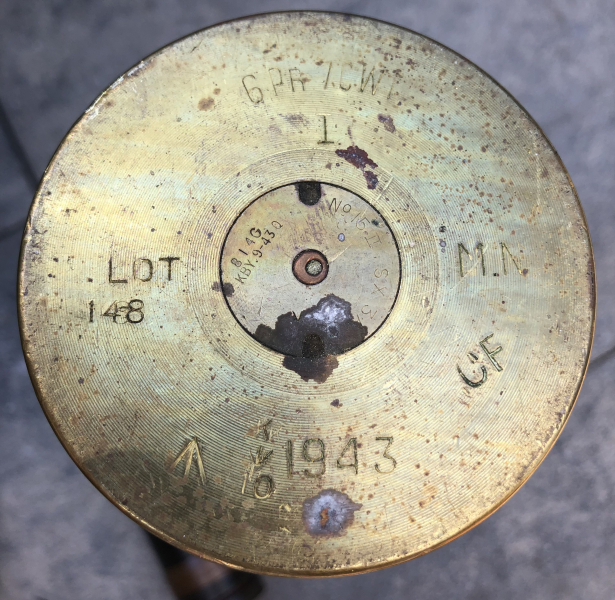 Englische 6-Pfünder-57mm-Granate wk2 DEKO – bild 4