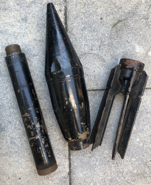 Amerikanische Bazooka-Rakete 2,36 Zoll 60 mm Hohlladungs-Übungs WK2 DEKO – Bild 2