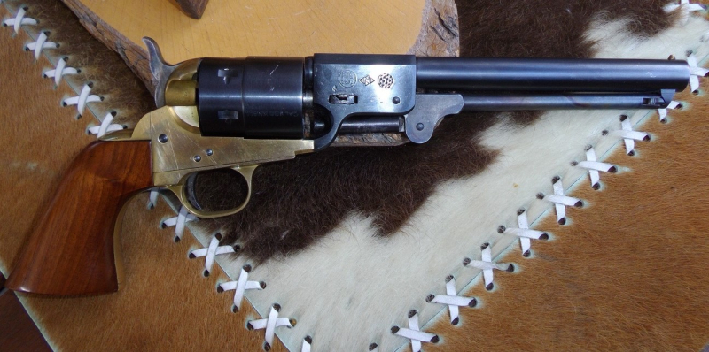 Western Navy Colt 1851 Cal.9mm Knall frühe alte PTB 287/2 (umgebautes Original) – zdjęcie 2