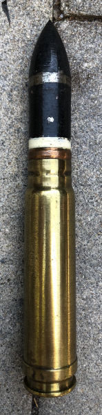 Ungarische 20mm Granate Patrone WK2 DEKO messing hülse – Bild 3