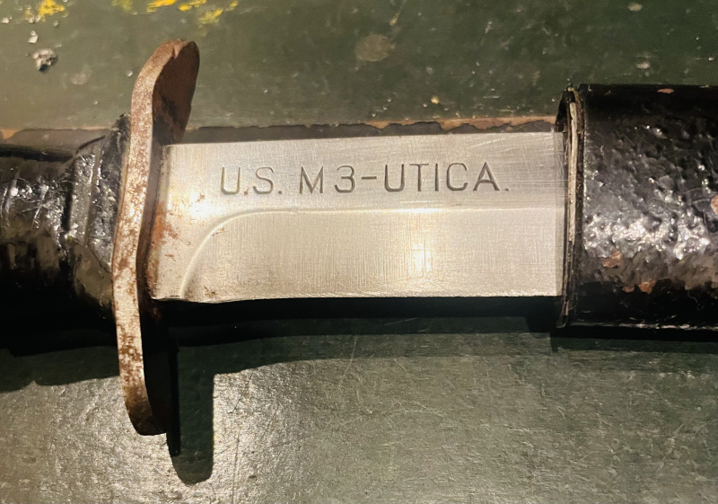 US M3 Utica Trench Knife Kampfmesser WWII – Bild 2