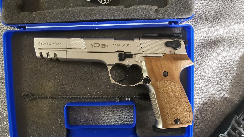 Co2 Pistole Umarex Walther CP88 Competition mit Alu Picatinny Schiene Generalüberholt – Bild 2