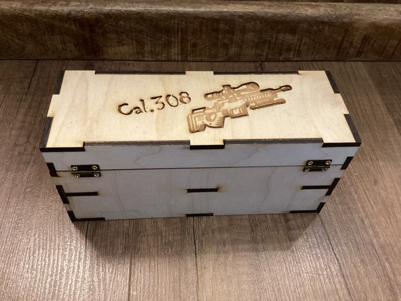 Holz - Munitions Box für 30x .308 WIN – imaginea 1