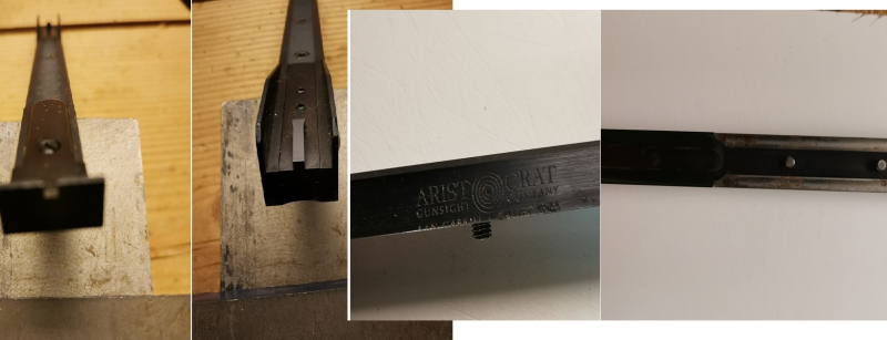 Aristocrat Visierschiene mit verstellbarem 3 Positionen Korn – billede 2