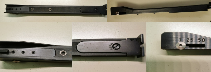 Aristocrat Visierschiene mit verstellbarem 3 Positionen Korn – billede 1
