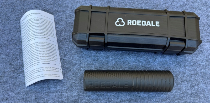Schalldämpfer Roedale Ti 48 Kal. 7-8mm Rasp Lock Adapter neuwertig – Bild 1