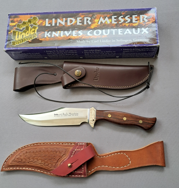 Linder 440 Rocky Mountain Bowiemesser mit 2 Scheiden! – Bild 1
