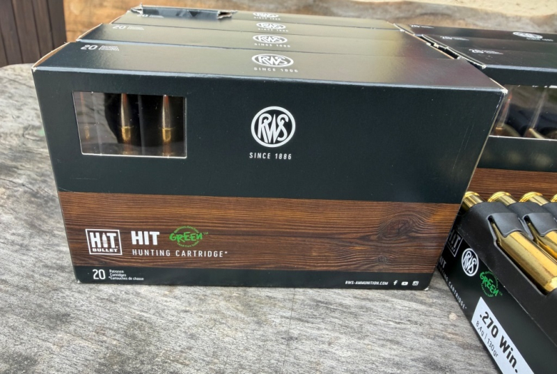 Munition RWS HIT 270 Win 8 Schachteln 159 Schuss 8,4 gr. bleifrei – Bild 2
