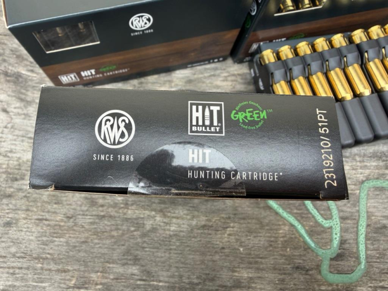 Munition RWS HIT 270 Win 8 Schachteln 159 Schuss 8,4 gr. bleifrei – Bild 3