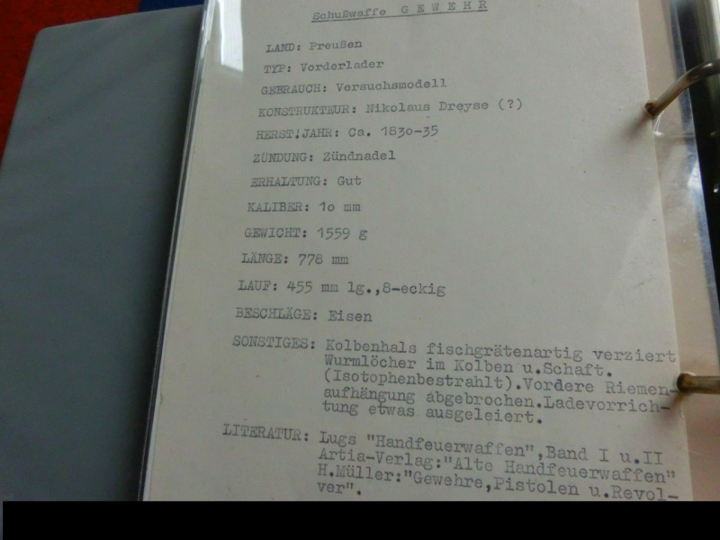 Kleines Zündnadelgewehr (Dreyse ?) – image 5