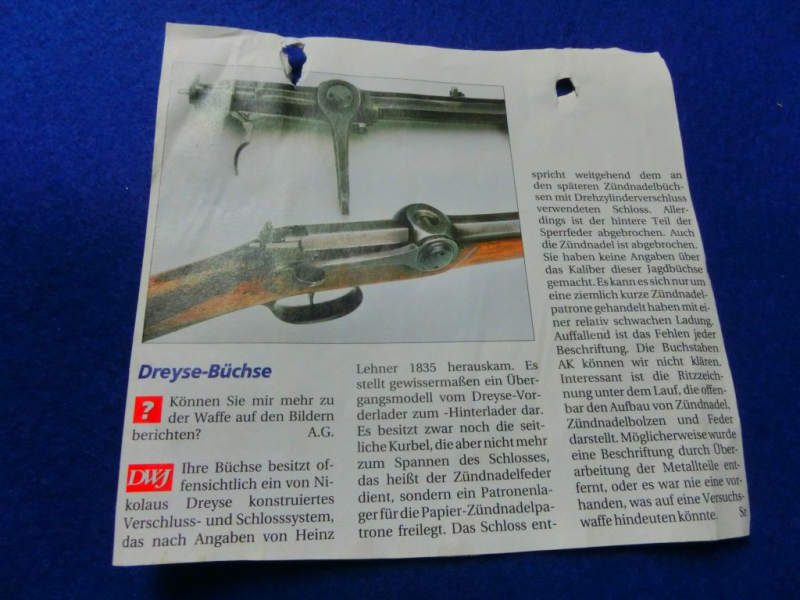 Kleines Zündnadelgewehr (Dreyse ?) – image 6