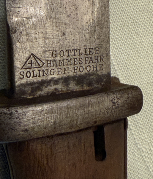 1. WK BAYARD / GOTTLIEB HAMMESFAHR SOLINGEN . POCHE Seitengewehr 84/98 Abnahme W 17 m. Koppelschuh – Bild 5