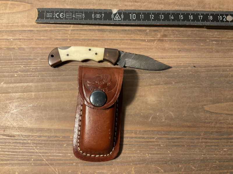 Croco Knife - Mini Messer …Damast , Ansehen – slika 2