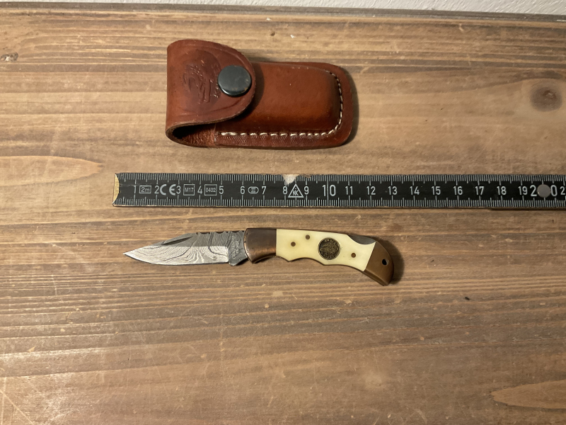 Croco Knife - Mini Messer …Damast , Ansehen – slika 1
