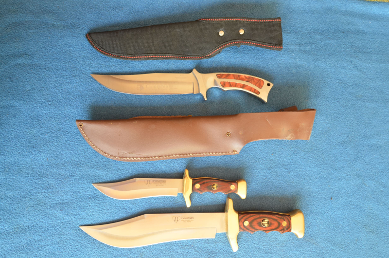 2x BOWIE MESSER CUDEMAN SPANIEN UND COLUMBIA – billede 1