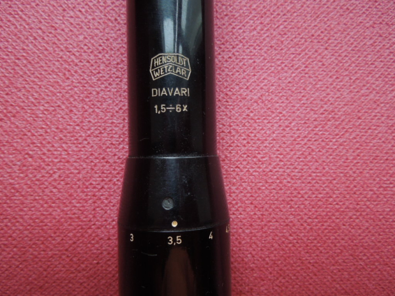 Vintage HENSOLDT DIAVARI 1,5 - 6 X 36 Abs. # 11 Tubus 30mm m. 14mm 70° Schiene TOP! made in GERMANY – Bild 3