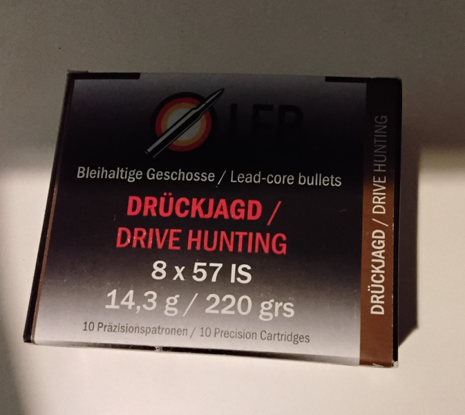 8x57IS Drückjagd-Patronen – pilt 1