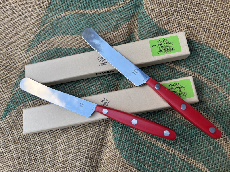 2 PUMA IP Buckelsmesser / Brötchenmesser rot – immagine 2