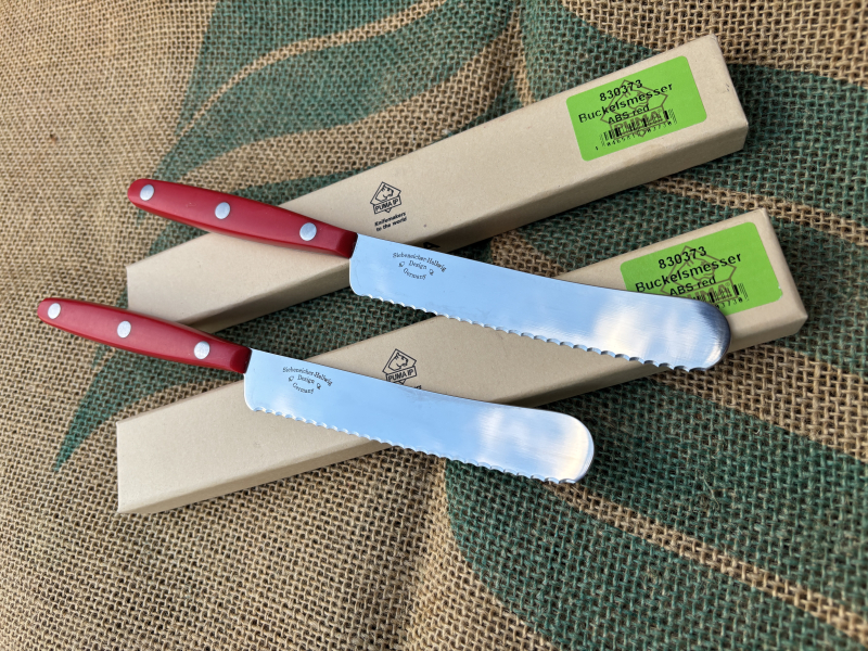 2 PUMA IP Buckelsmesser / Brötchenmesser rot – immagine 1