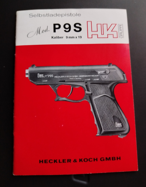 P9S Heckler & Koch (Betriebs- Bedienungsanleitung) Original !! Handhabung – billede 1