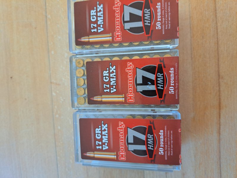 .17 hmr 150 Stück 17 Grain V- Max Hornady OVP – Bild 1