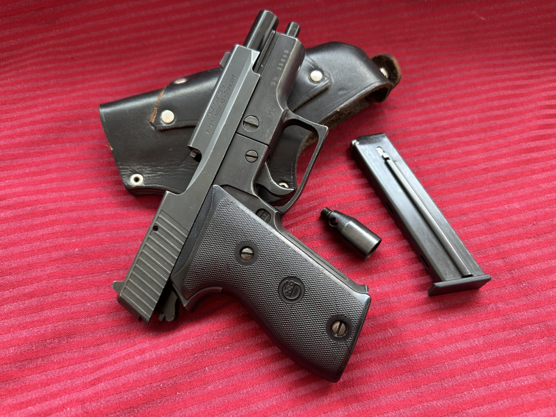 +++Beste Verteidigungspistole aus Sammlung!Geco P225 -9mm Sig Sauer P6 mit noch einfacher Laufsperre – Bild 5