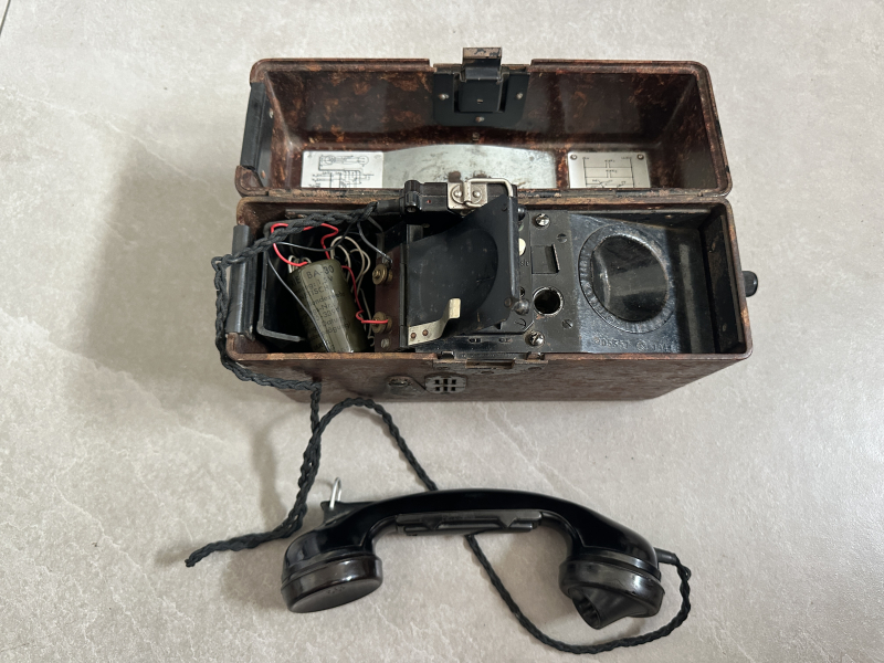 +++Original Wehrmacht - Feldtelefon 2. Weltkrieg aus Sammlung Rarität so! – Bild 1
