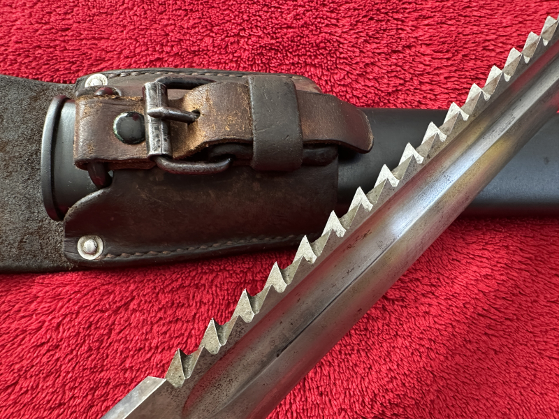 +++ Schweizer Pioner Bajonett M1914 K11 mit Säge -Elsener Schwyz -komplett selten so aus Sammlung !! – Bild 4
