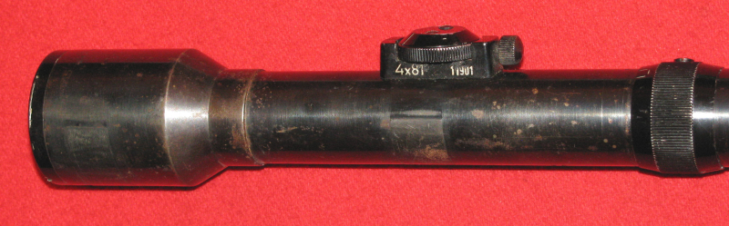 ZF / Zielfernrohr / Stahlglas, ein seltenes RÜDIGER 4 x 81 mit dem Absehen 1 – Bild 2