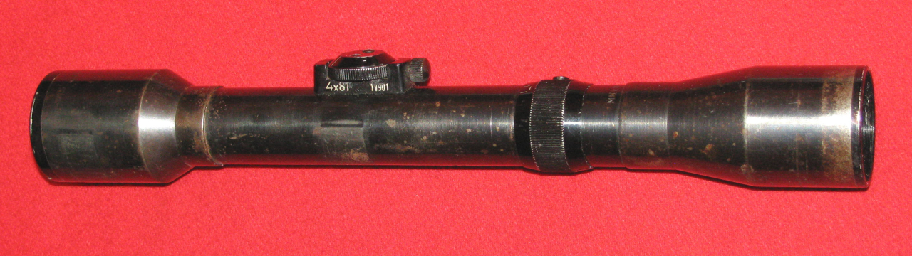 ZF / Zielfernrohr / Stahlglas, ein seltenes RÜDIGER 4 x 81 mit dem Absehen 1 – Bild 1