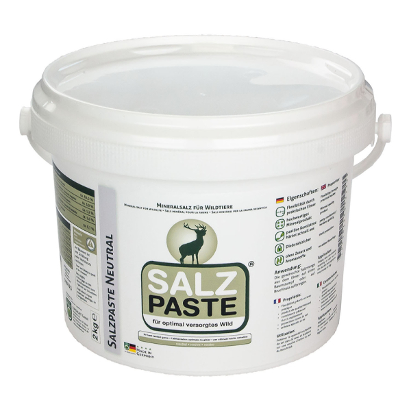 2kg Salzpaste - Wildlockmittel pastös / streichfähig mit Eimer | NEUTRALGeschmack Kirrung, Salzlecke – pilt 1