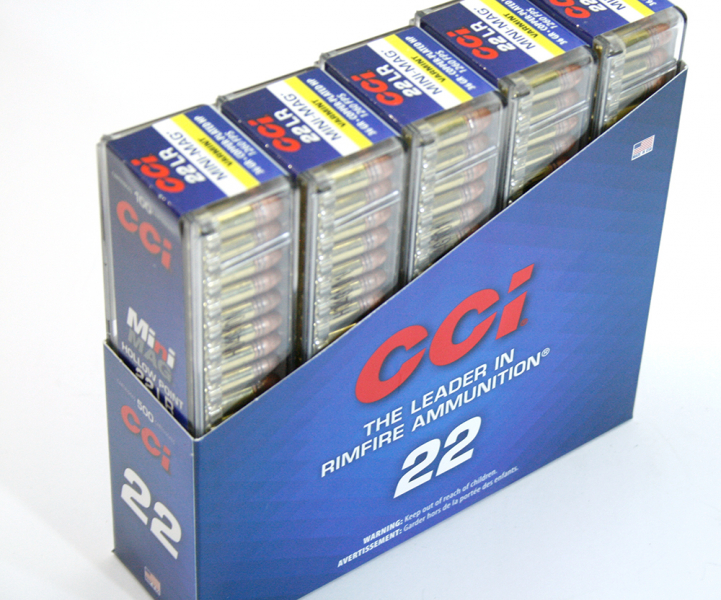 100 Stück / Schuss CCI .22 lr lfb l.r. | MINI MAG KK Munition HP Copper Plated Hohlspitz 36gr 1260fp – Bild 1