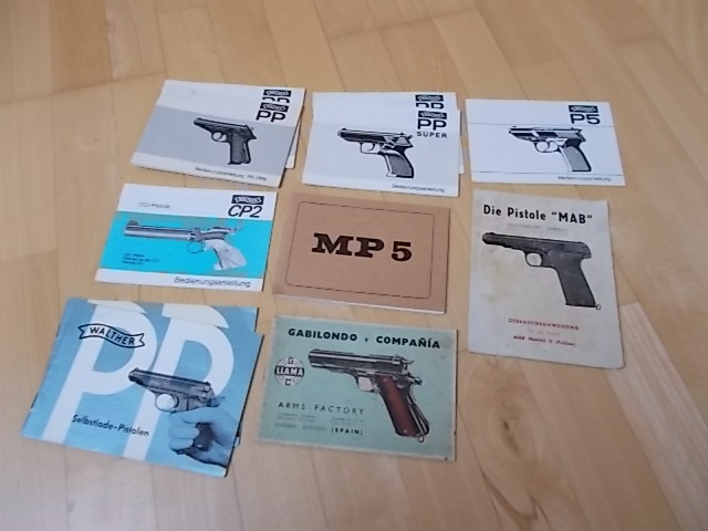 Bedienungsanleitungen f. Walther, HK MP5,MAB u.a. – Bild 1