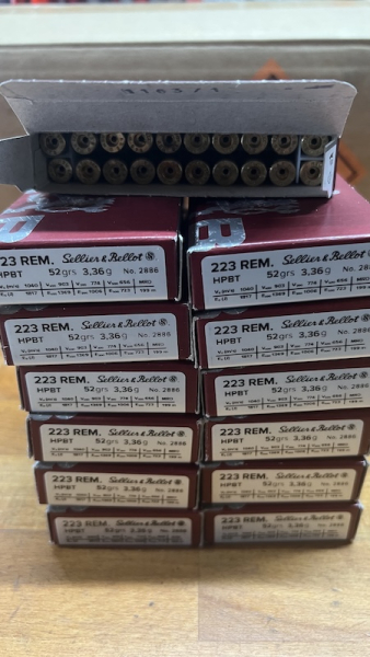 260 x 223 REM Hülsen von S&B gereinigt und Zündhütchen entfernt – Bild 1