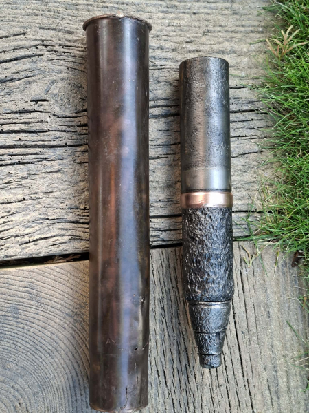 Russische 45mm Deko-Patrone mit Messing hulse - WK2 – Bild 5