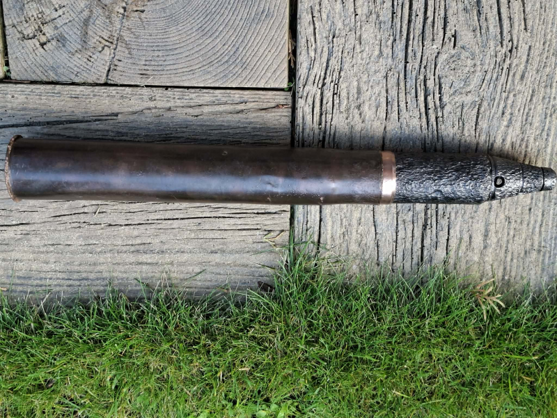Russische 45mm Deko-Patrone mit Messing hulse - WK2 – Bild 4