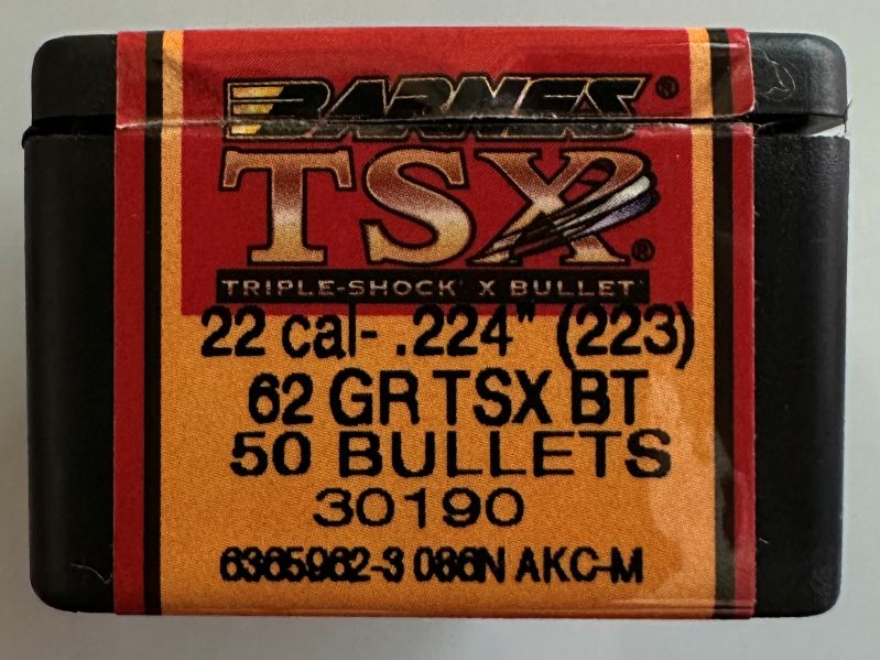 50 Stk. Barnes TSX BT, Geschosse .224 / 62 grs – Bild 1